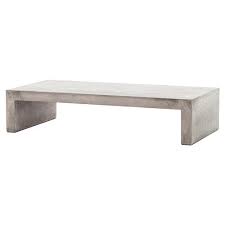 Element rectangular grey concrete coffee table a larger. Hanz Industrial Loft Grey Block Concrete Rectangular Coffee Table 51 W 60 W Kathy Kuo Home