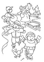 The new year holiday takes place. Winter Coloring Page For Kid 2 Crafts And Worksheets For Preschool Toddler And Kindergarten