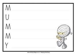 Halloween Mummy Acrostic Poem Printables Acrostic Poem Acrostic Halloween Creative Writing