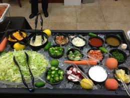 What foods go with taco bar? Taco Bar Pacos Mexican Restaurant
