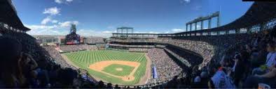 coors field section u333 row 15 home of colorado rockies