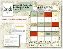 Holiday Favorites A Google Docs And Microsoft Word Activity For Grades 3 6 Word Skills How To Memorize Things Word Activities