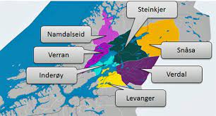 The area encompasses about 7,913 square. Innherad Innherred
