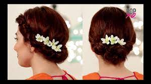 The first of many easy hairstyles for short hair to do at home is a bracelet bun taught to you through this video. 2 Fab Wedding Hairstyles For Short Hair Popxo Shaadi Youtube