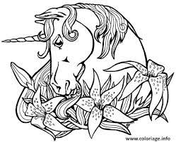 coloriage licorne dans une couronne de fleur dessin avec et unicorn coloring pages tattoo book flower thanksgiving charlie brown