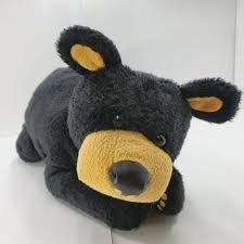 Black Bear Stuffed Animal Large 1996 Large Big Sky Carvers Bearfoots Black Bear Plush Stuffed Animal 26 Bigskycarvers Plush Stuffed Animals Bear Plush Black Bear