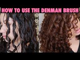 How To Use The Denman Brush For Curl Definition 2c 3a 3b Curls Youtube In 2020 Denman Brush Curly Hair Diy Messy Curly Hair