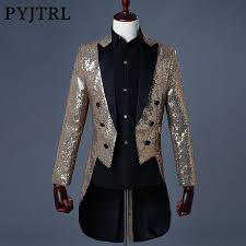 Black And Gold Suit Jacket Cheap Slim Fit Suit Jacket Buy Quality Blue Suit Jacket Directly From China Mens Red Suit Jacket Suppliers Pyjtrl Wedding Suits Groom Tailcoat Tuxedo For Men