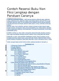 Contoh Resensi Buku Non Fiksi Lengkap De