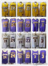 Our kobe release dates 2021 list below will be updated with kobe release information, official images, and where nike kobe 6 3d lakers. 2021 Mens Los Angeles Lakers City Edition 3 Anthony Davis 23 Lebron James 24 Kobe Bryant Basketball Jerseys Yellow Purple White Black From Aixi003 52 85 Dhgate Com