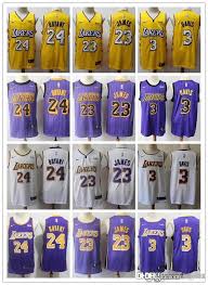 Kobe bryant #24 los angeles lakers 2021 hardwood classics golden edition jersey. 2021 Mens Los Angeles Lakers City Edition 3 Anthony Davis 23 Lebron James 24 Kobe Bryant Basketball Jerseys Yellow Purple White Black From Aixi003 52 85 Dhgate Com