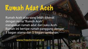 Rumah panggung adat karo memiliki tinggi 2 meter di atas tanah. Rumah Adat Aceh Gambar Struktur Dan Keunikan Freedomsiana