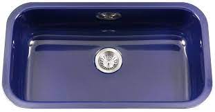Along with a beautifully streamlined contemporary appearance, this installation type has the. Pcg3600nb 30 Inch Undermount Large Single Bowl Kitchen Sink With Porcelain Enamel Steel Scratch Resistant And Sound Absorbing Navy Blue