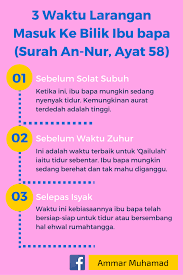 Doa untuk kedua ibu bapa. Bagitau Anak Anak Waktu Yang Dilarang Ibubapa Cemerlang Facebook