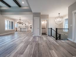 Natural stone tiles for your kitchen floor is a very classic choice and give a real sense of grandeur and stature to your space. Vinyl Plank Modern Living Room Edmonton By L A Carpet Tile Inc Houzz