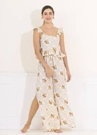 Maaji Cream Agatha Harper Sleep Pant Set