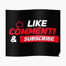 Youtube channel end screen mogrt template 09. Like Comment Subscribe Posters Redbubble