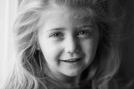 Dirty Girl, Portrait, 5, Black and white by Pia Cerda. Photo stock