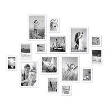 15er Set Bilderrahmen Weiss Modern Massivholz Grossen 10x10 10x15 13x18 20x20 20x30 Cm Inkl Zubehor Zur Gestaltung Bilderrahmen Set Bilderrahmen Fotowand