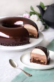 Entremets 3 Chocolats Empreinte Sucree Patisserie Gateau 3 Chocolat Gateaux Et Desserts