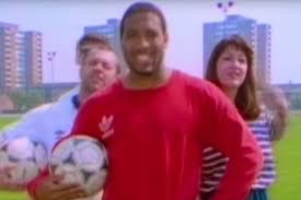 When was 'world in motion' released and who took part in it? John Barnes Performs World In Motion On London Underground With Carriage Of Passengers Singing Along Mirror Online