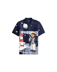 Polo Ralph Lauren Classic Fit Nautical Bear Polo In Blue For Men Lyst