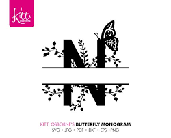 Download Letter N Svg Monogram Alphabet Paper Cut Template Etsy