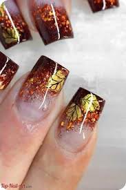 This nail designs can be adopted if you do not have much time to do or you want to do it yourself. Fall Nail Designs Nail Art Designs