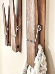 These Giant Clothespins Can Hold Towels Drawings Or Photos Home Diy Laundry Room Decor Rustic Home Decor