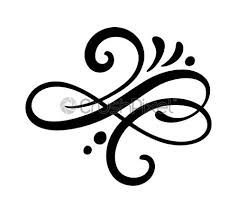 Today's free vectors are colorful floral swirls. Vector Floral Calligraphy Element Flourish Hand Drawn Divider For Page Stock Vector Crushpixel