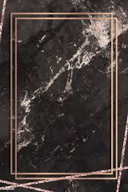 Black Background With Rose Gold Download Premium Vector Of Rectangle Frame On Black Marbled Background Marble Background Black Marble Background Poster Background Design