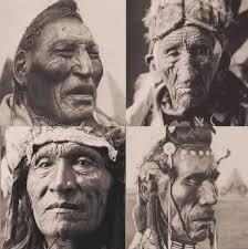 These faces are not echoes from a distant past—they belong to the true  Indigenous peoples of America, the original caretakers of this land. Long  before borders carved up the continent and maps