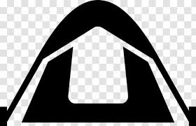 This set includes a black & white version, and a black line version of each clipart. Tent Camping Clip Art Black And White Tents Transparent Png
