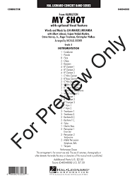 My Shot By Lin Manuel Miranda Arr Michael Brown J W Pepper Sheet Music Gm (he says in parentheses). my shot by lin manuel miranda arr