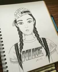 Image Result For Nike Girls Drawing Dibujos Arte Caras