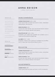 Create your new resume in 5 minutes. Free Black And White Curriculum Resume Template Good Resume