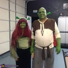 My husband and i always try to do coordinating costumes. Homemade Shrek And Fiona Costume Diy Costumes Under 25