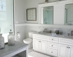 Chair rail molding ideas for the bathroom renocompare paint. Beachy Bathroom Cottage Bathroom Molly Frey Design