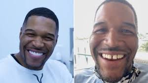 After playing for texas southern university, strahan was selected by the new york giants in the 1993 nfl draft. Michael Strahan Reveals He Didn T Close His Tooth Gap After All April Fools Abc7 Los Angeles