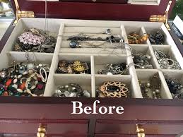If you're anything like us, then it takes you forever and a day to find that perfect earring and necklace you want to go out, not because it's hard to decide which one, but because everything's so tangled up together you can't make out one necklace from another. Diy Jewelry Organizer Easy Way To Display Jewelry On The Wall