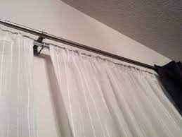 Create Enjoy Two Pairs Of Diy Curtains For My Dining Room Plus A Diy Double Curtain Rod Double Rod Curtains Double Curtains Diy Curtain Rods