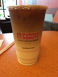 There are 350 calories in 1 serving (16 oz) of dunkin' donuts caramel latte (medium). Dunkin Donuts Iced Pumpkin Macchiato Review Fast Food Geek