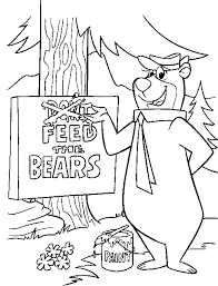 Colouring Picture Bear Coloring Pages Cartoon Coloring Pages Yogi Bear