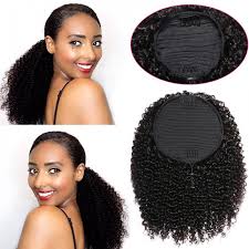 14 inch claw clip human hair ponytail soft straight #1b natural black. Unice Afro Kinky Curly Human Hair Ponytail For Black Women Natural Color Drawstring Ponytails Unice Com