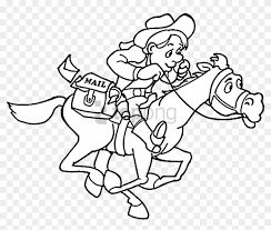 Well, how can someone not like a brave and courageous young man on a horse and in a hat with wide brim? Free Png Cowboy Coloring Pages Png Image With Transparent Cowboy Coloring Book Png Download 850x683 1980614 Pngfind