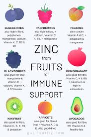 Zinc From Fruits For Immune Support 99c Aud Digital Download Pdf Healthy Lifestyle Nutrition Vitamins Diet Immune System Immune System Immune Support Immunity