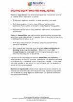 First, they solve each inequality as indicated and checking their solutions. Solving Equations And Inequalities 8th Grade Math Worksheets Study Guides And Answer Key North Carolina Standard Course Of Study
