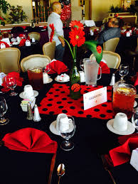 Tables I Decorated For My Sister In Laws Baby Shower Ladybug Theme Ladybug Baby Shower Theme Ladybug Baby Shower Ladybug Baby Shower Decorations