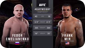 Ufc 2 Boj Fedor Emelyanenko Vs Frenka Mira Com Vs Com Youtube