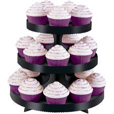 Cupcakes have become terrifically popular celebration cakes over recent years as the idea of each guest taking away their own individually decorated cake has really taken off. 3 Tier Cupcake Stand Black By Wilton